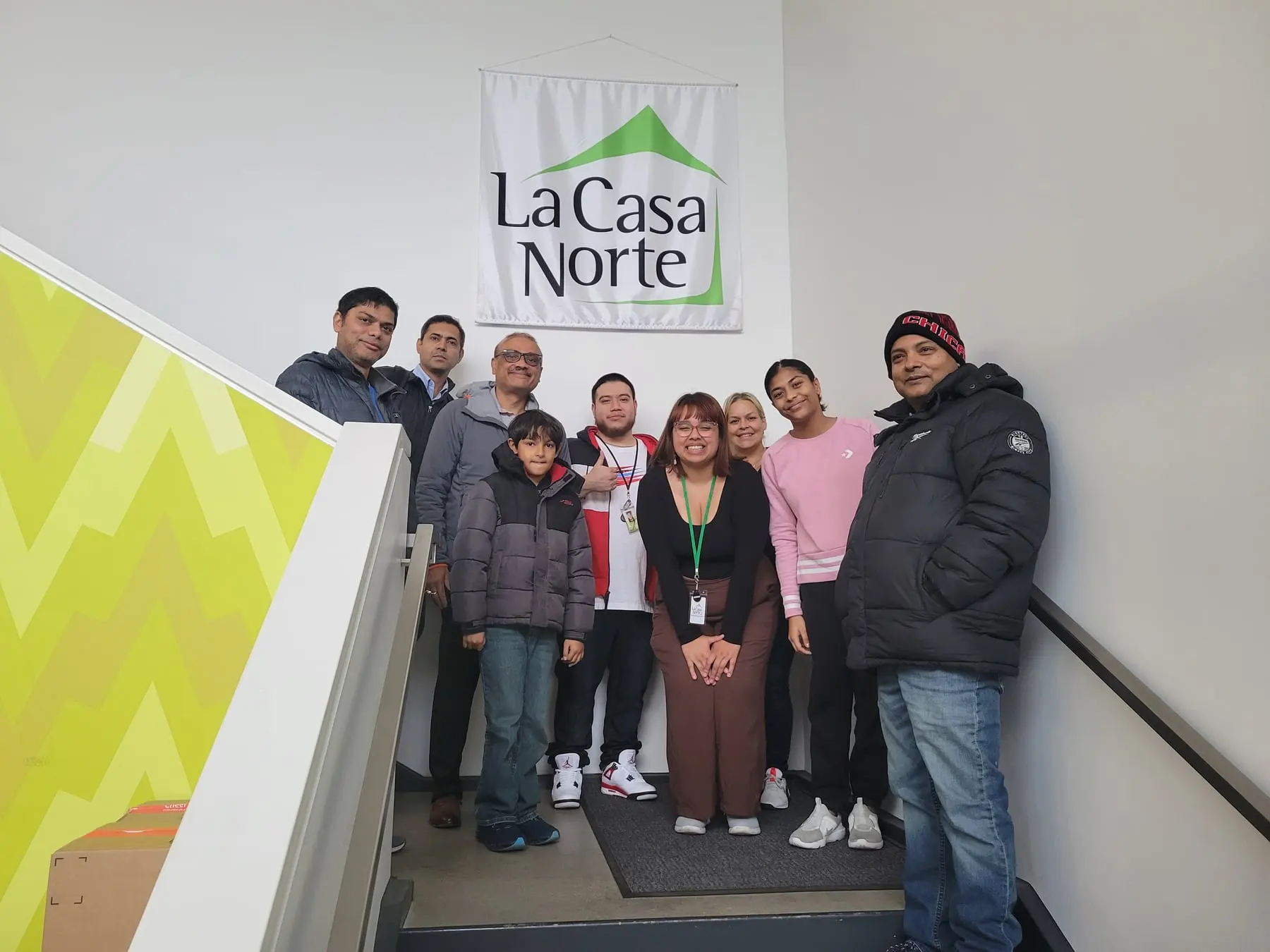 The volunteers and hosts at La Casa Norte